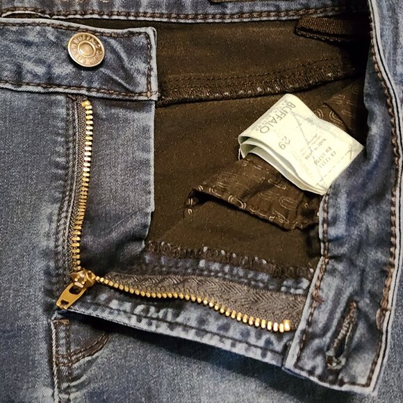 Buffalo David Bitton Size 29 Faith Jeans Mid Rise Super Skinny Stretch Dark Wash - Picture 9 of 15